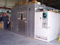 Picture of the Environmental chamber for testing PV lighting systems.