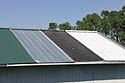 photo of different roofing systems on FSEC's test facility