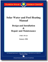 Cover of the Solar Water Heater and Pool manual