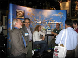 Photo of researchers and participants at FSEC booth.