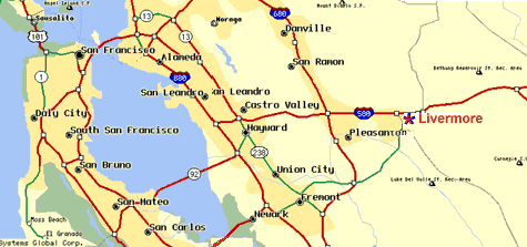 Picture of Map of Livermore, CA.